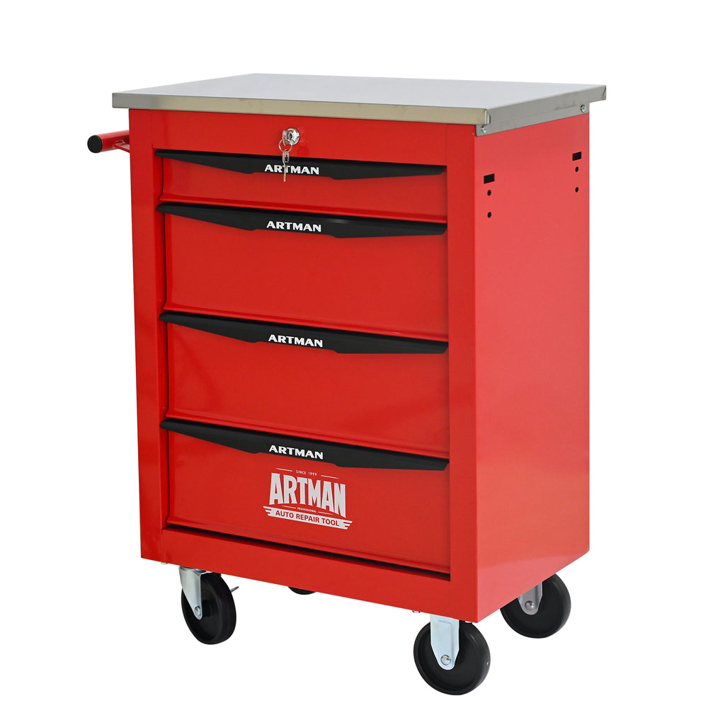 4 Drawers Multifunctional Tool Cart with Wheels