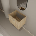 24" Wall-Mounted Bathroom Vanity, 2-Soft Closing Door