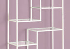 72" Tempered Glass Bookshelf