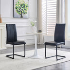 2-Pack PU Upholstered Dining Chairs