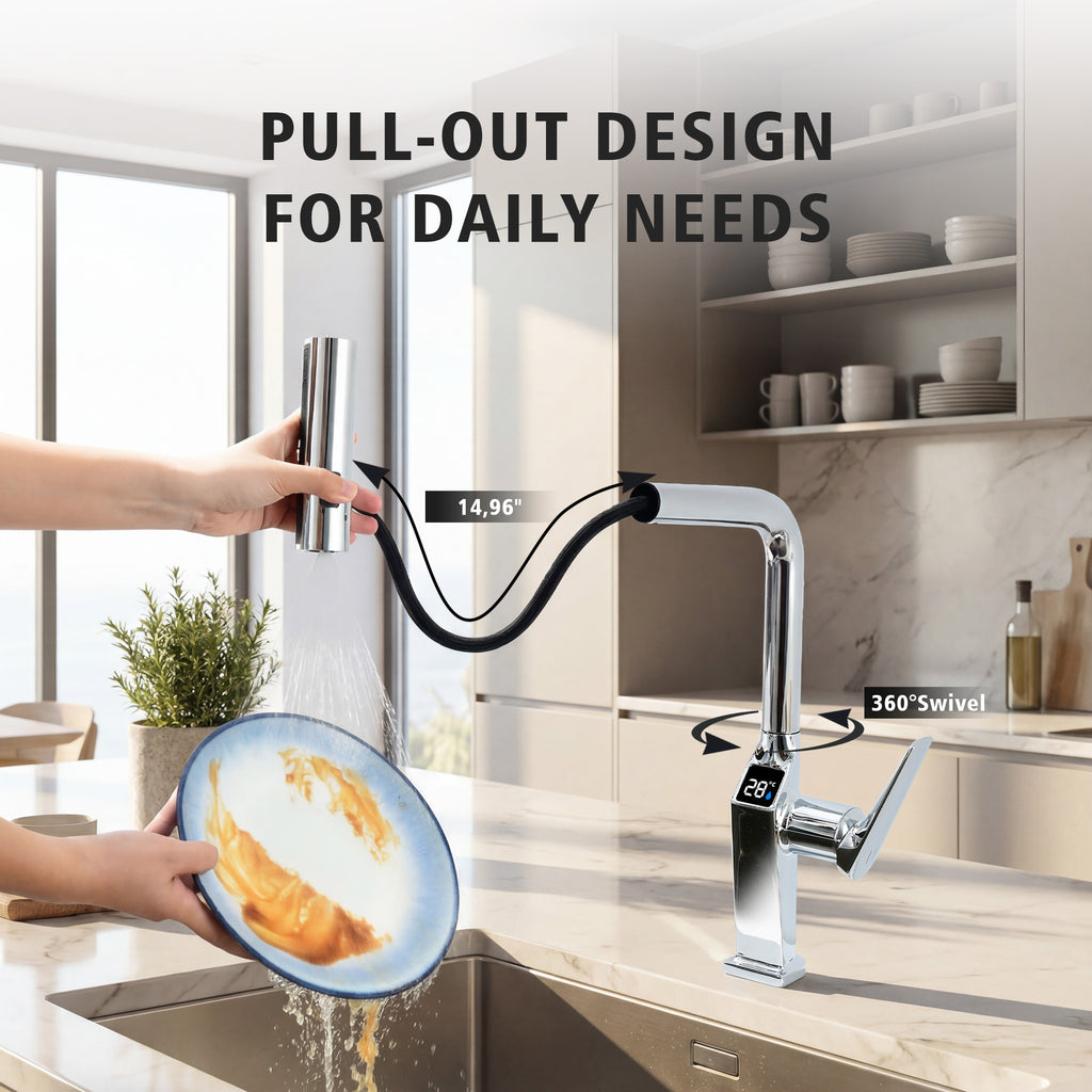 Touchless Chrome Kitchen Faucet