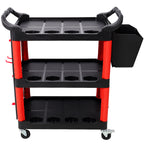 3 Tier Rolling Auto Detail Cart