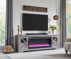 75" Fireplace TV Stand for TVs up to 80"