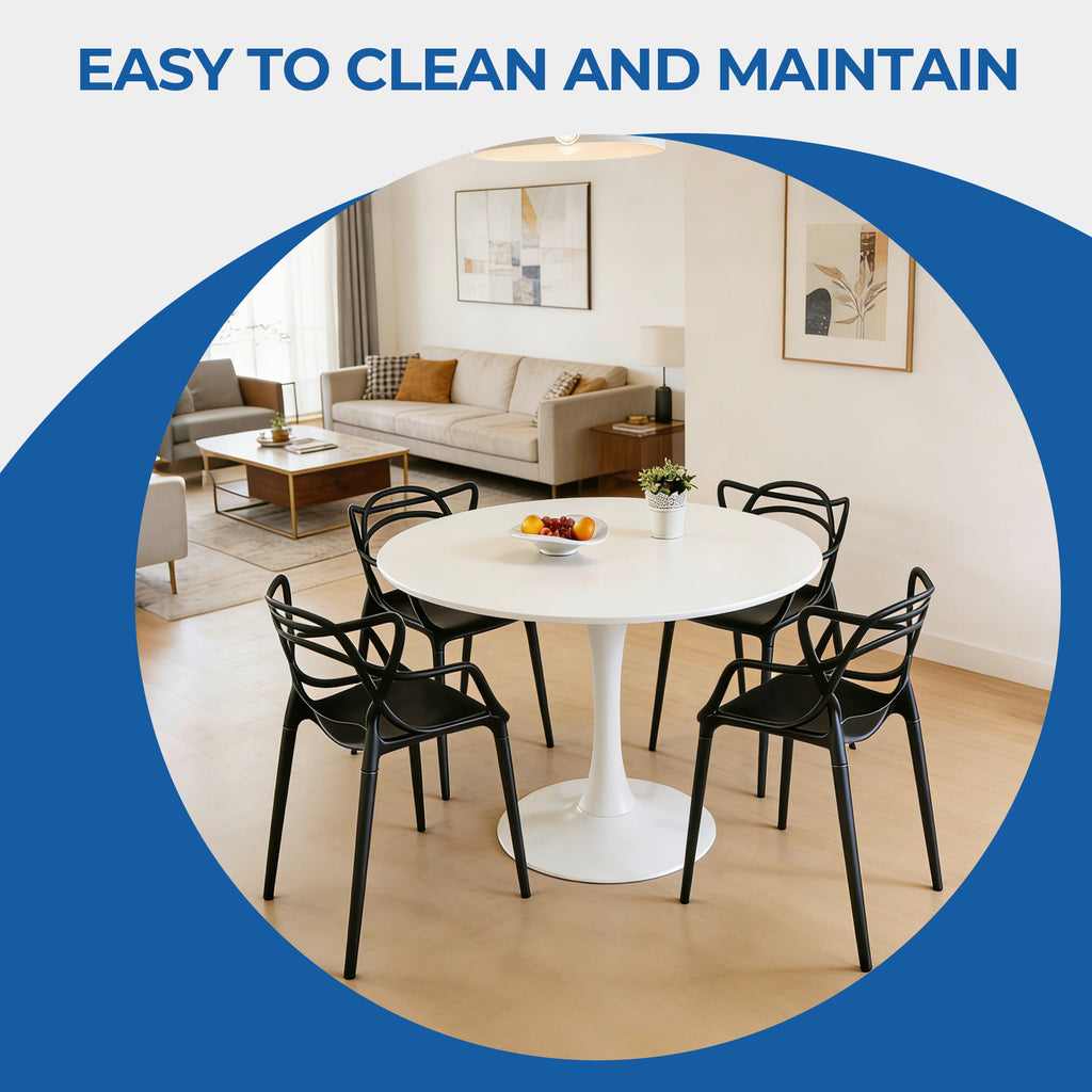 Plastic Dining Chair Set of 4
