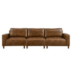 112" Luxury PU Leather Sofa