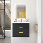 24-Inch Wall Mounted Floating Cabinet with Sink