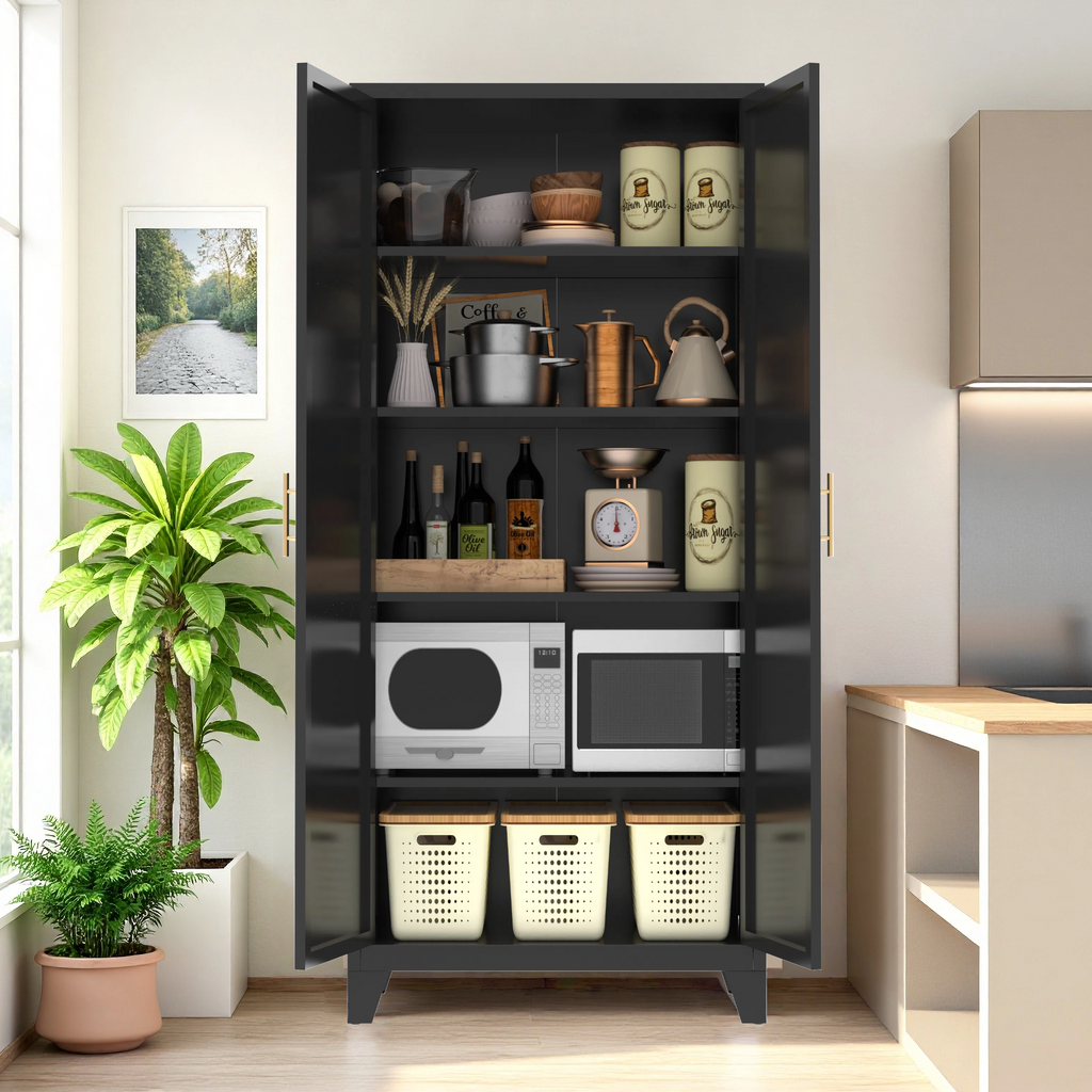 71'' 2 Shapely Doors Cabinet
