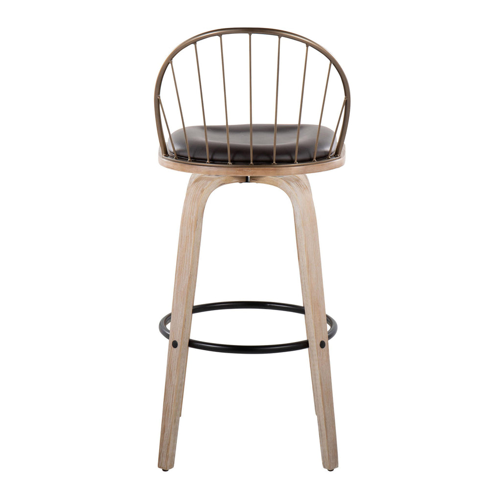 30" Urban Fixed-Height Barstool with Swivel