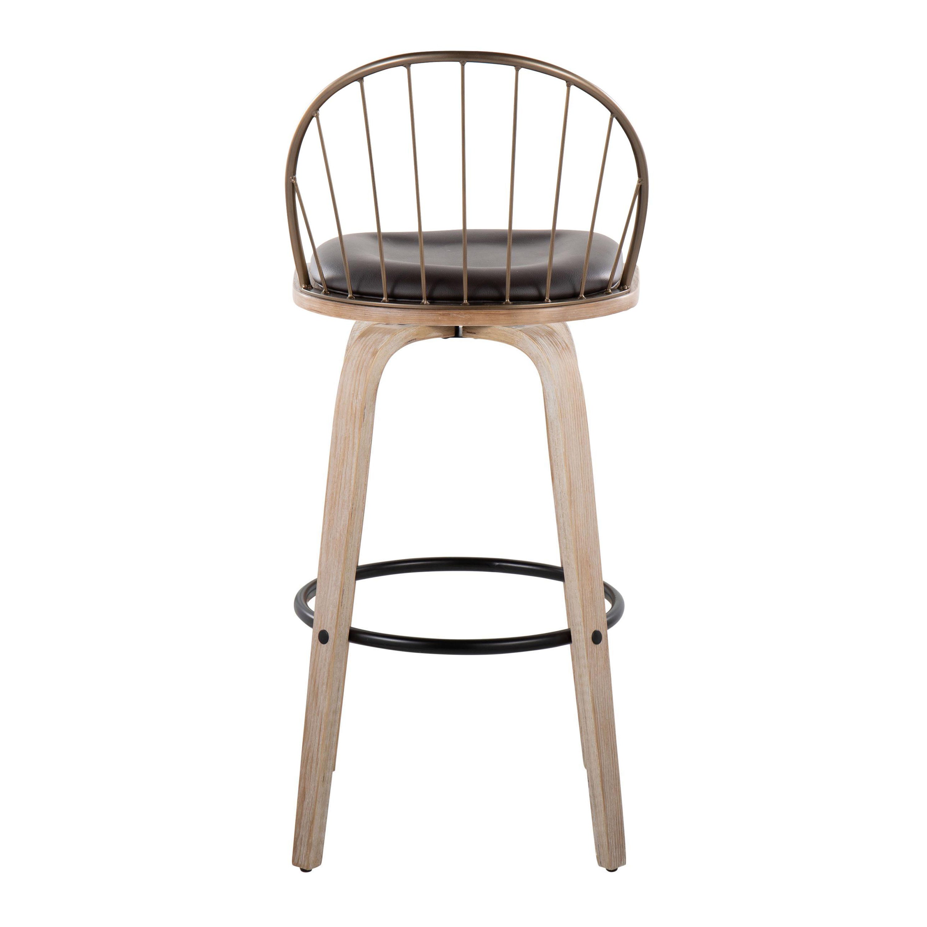 30" Urban Fixed-Height Barstool with Swivel