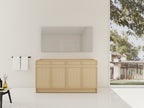 60" Freestanding Bathroom Vanity & 4 Soft-Close Cabinet Doors