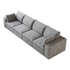 134" Cloud Sofa in Corduroy Fabric