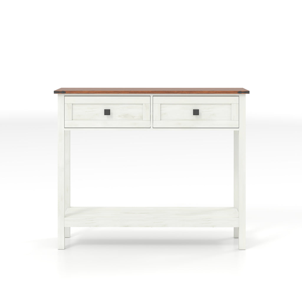 Farmhouse Style Console Table with 2 Drawers