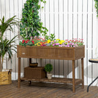 Outsunny 43x18x30in Raised Garden Bed