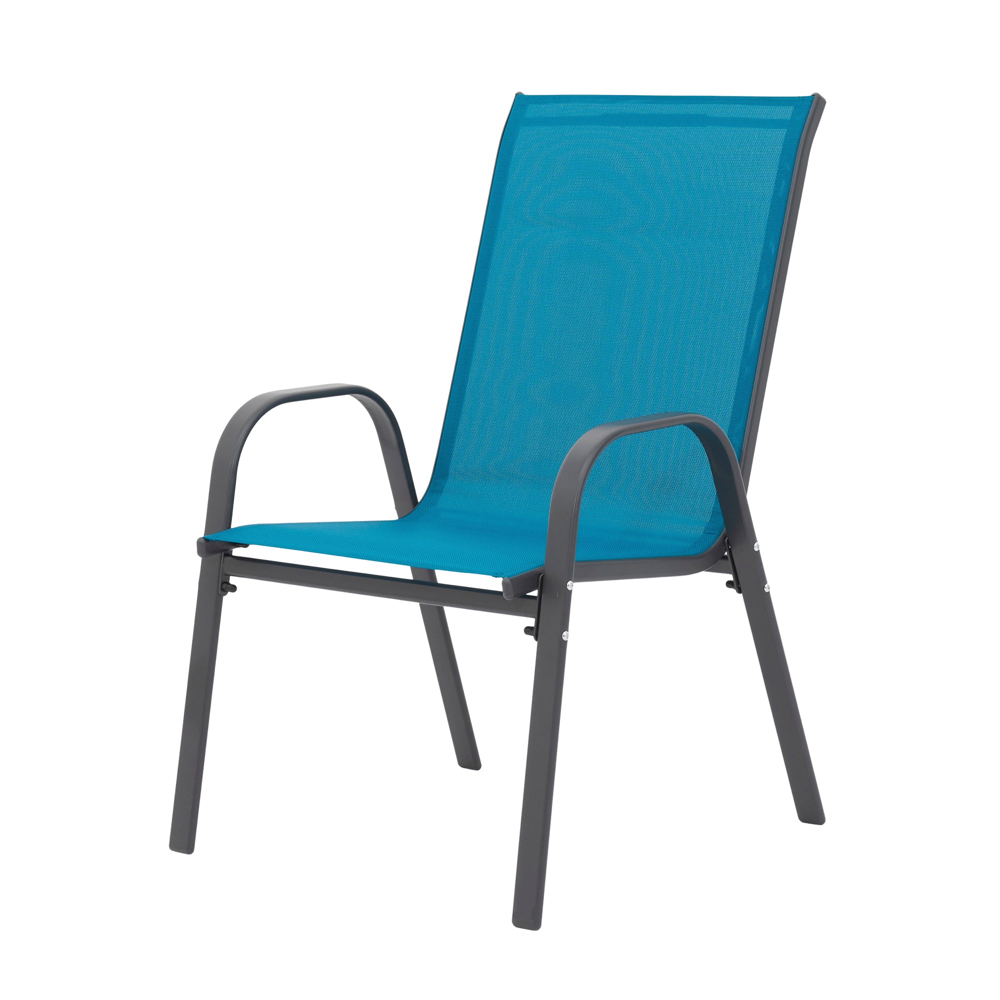8 Piece Patio Chairs with Breathable Textilene Fabric