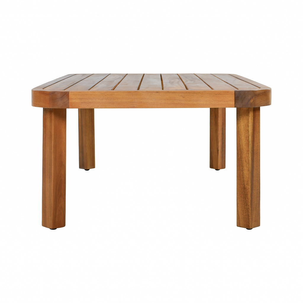 4 Piece Acacia Wood Patio Furniture Set