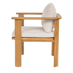 Kaja Outdoor Acacia Wood Dining Chair, Teak Finish
