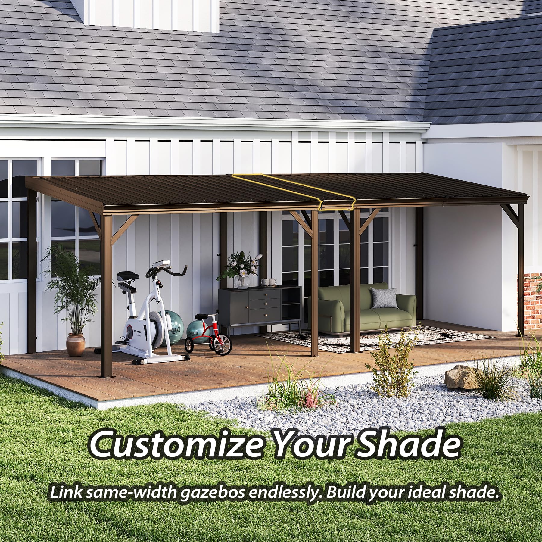 Gazebo Connector Kit for 12ft Width Wall Mounted Gazebos