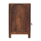 Solid Wood Arc-Line Bedside Table