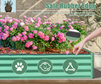 6x3x1ft Galvanized Raised Garden Bed