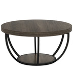 31.7” Round Coffee Table with Storage
