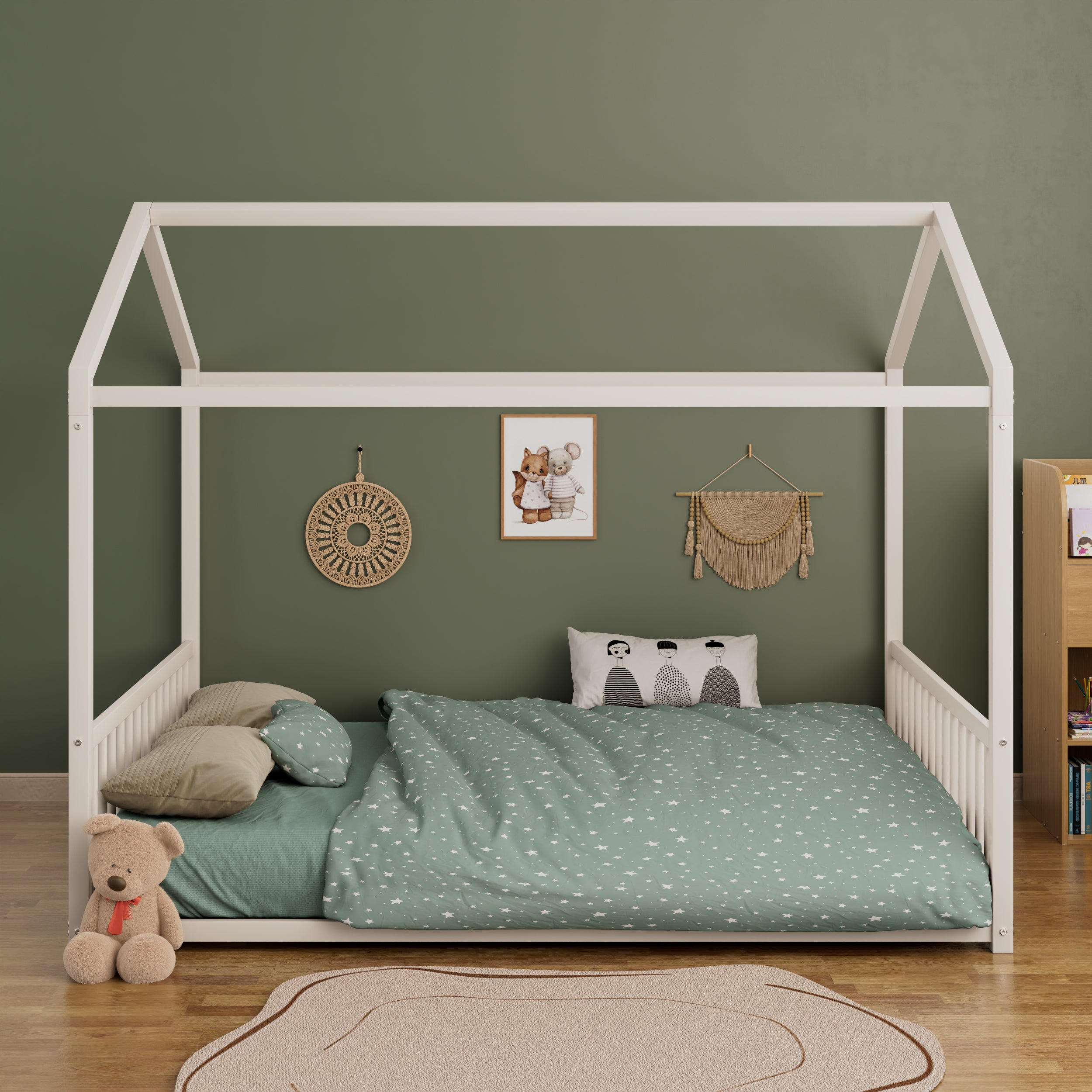 Full Size Montessori Style Metal Floor Bed Frame