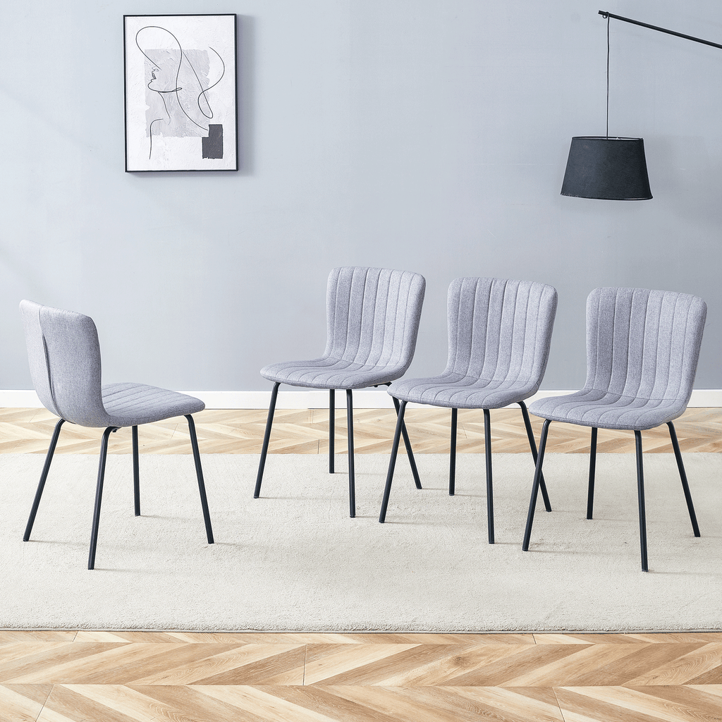 Luxury Minimalist Chairs - Set of 4 High Quality Dining Chairs