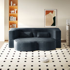 Modern Floor Sofa with 2 Pillows