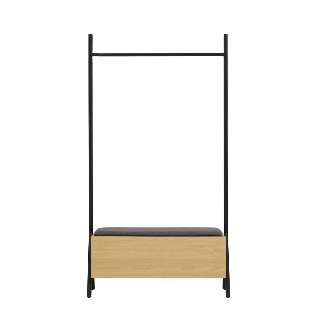 Modern Paloma Open Hanging Closet with Storage
