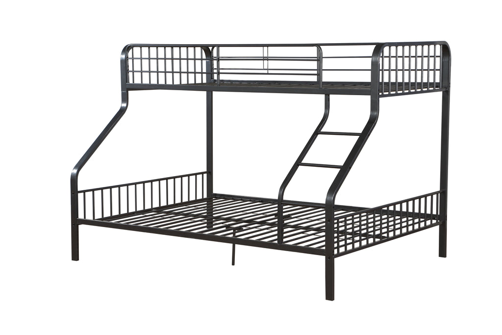 Caius Gunmetal Finish Twin XL/Queen Bunk Bed