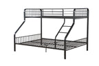 Caius Gunmetal Finish Twin XL/Queen Bunk Bed