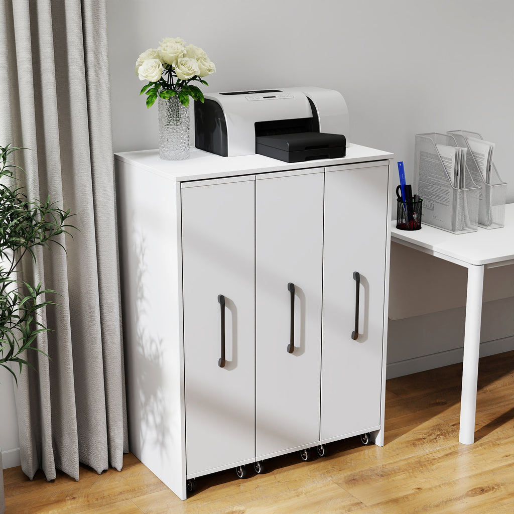 Bookcase with Three Pulled Out Doors