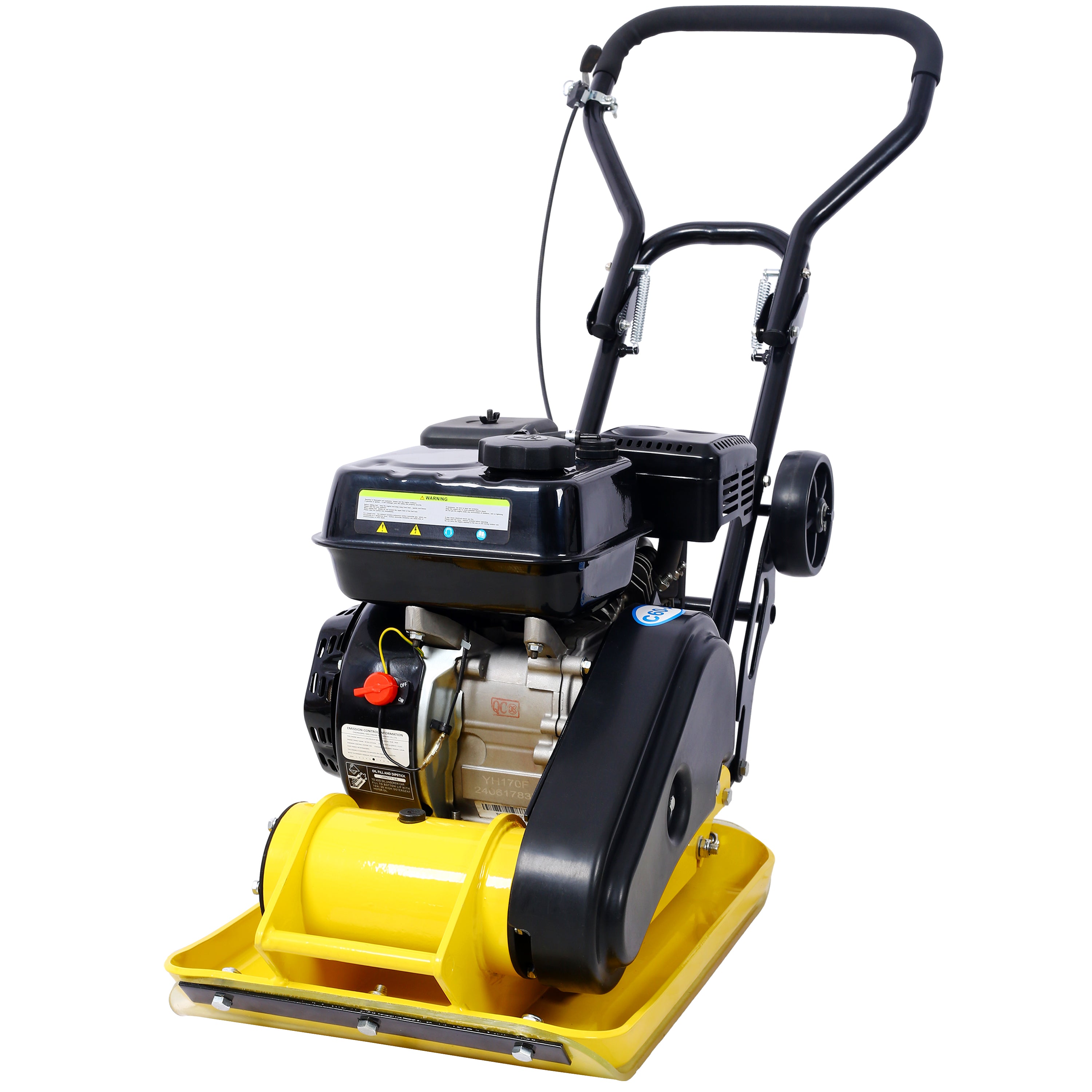 7.0HP Gas Plate Compactor with Built-in Wheel