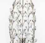 Crystal Buds 18" Contemporary Metal Uplight Lamp