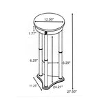 Elna Merlot Accent Side Table