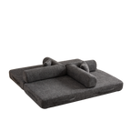 78.7-Inch Convertible Sleeper Sofa Bed with Cylindrical Pillow