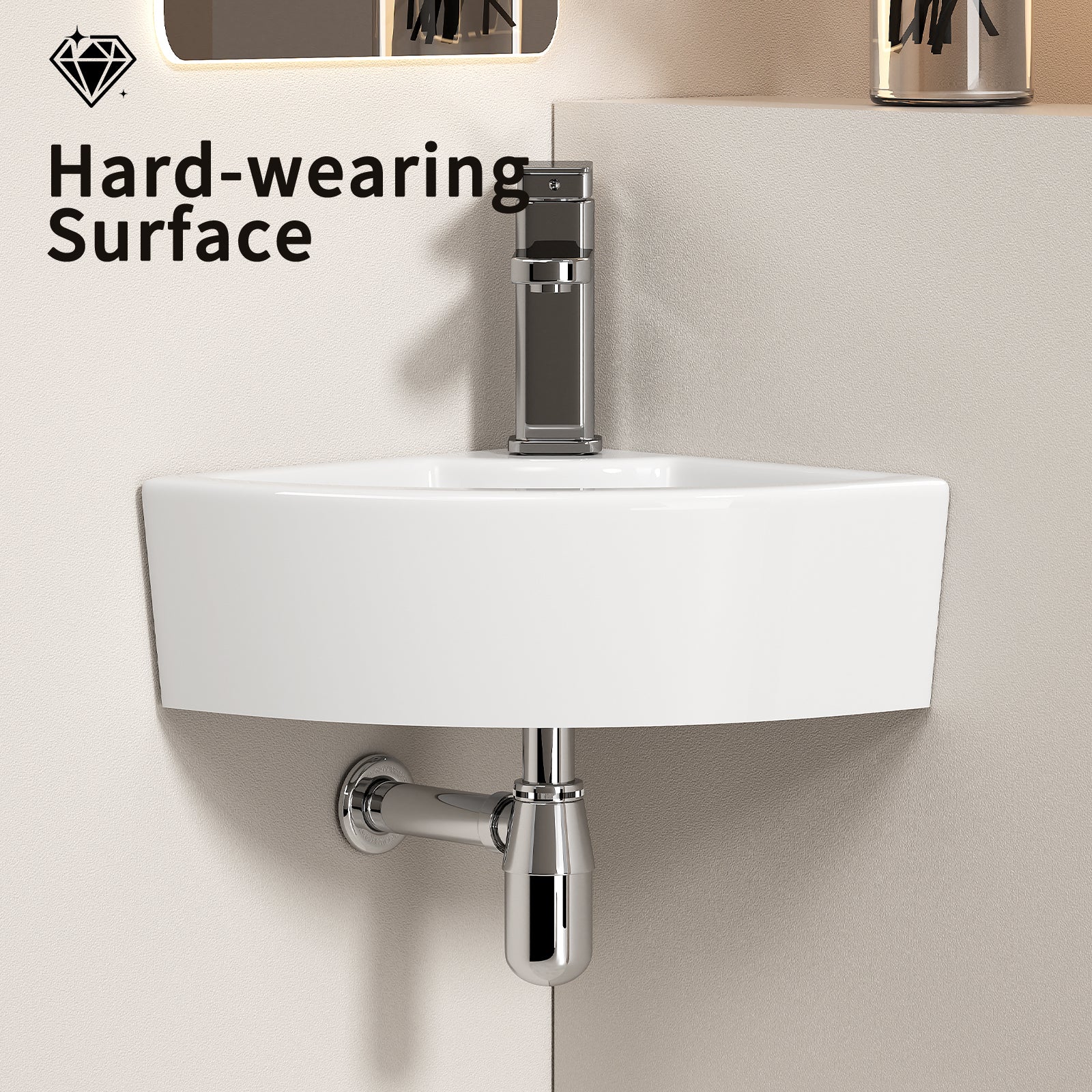 Triangle Corner Sink for Bathroom