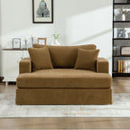 56.3" Wide Extra-Large Sofa Bed, Chenille