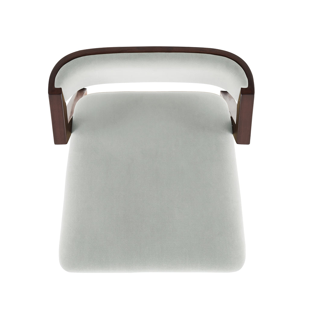 Patricia Velvet Barstool with Backrest