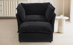 Modern Armchair Sofa with Movable Ottoman