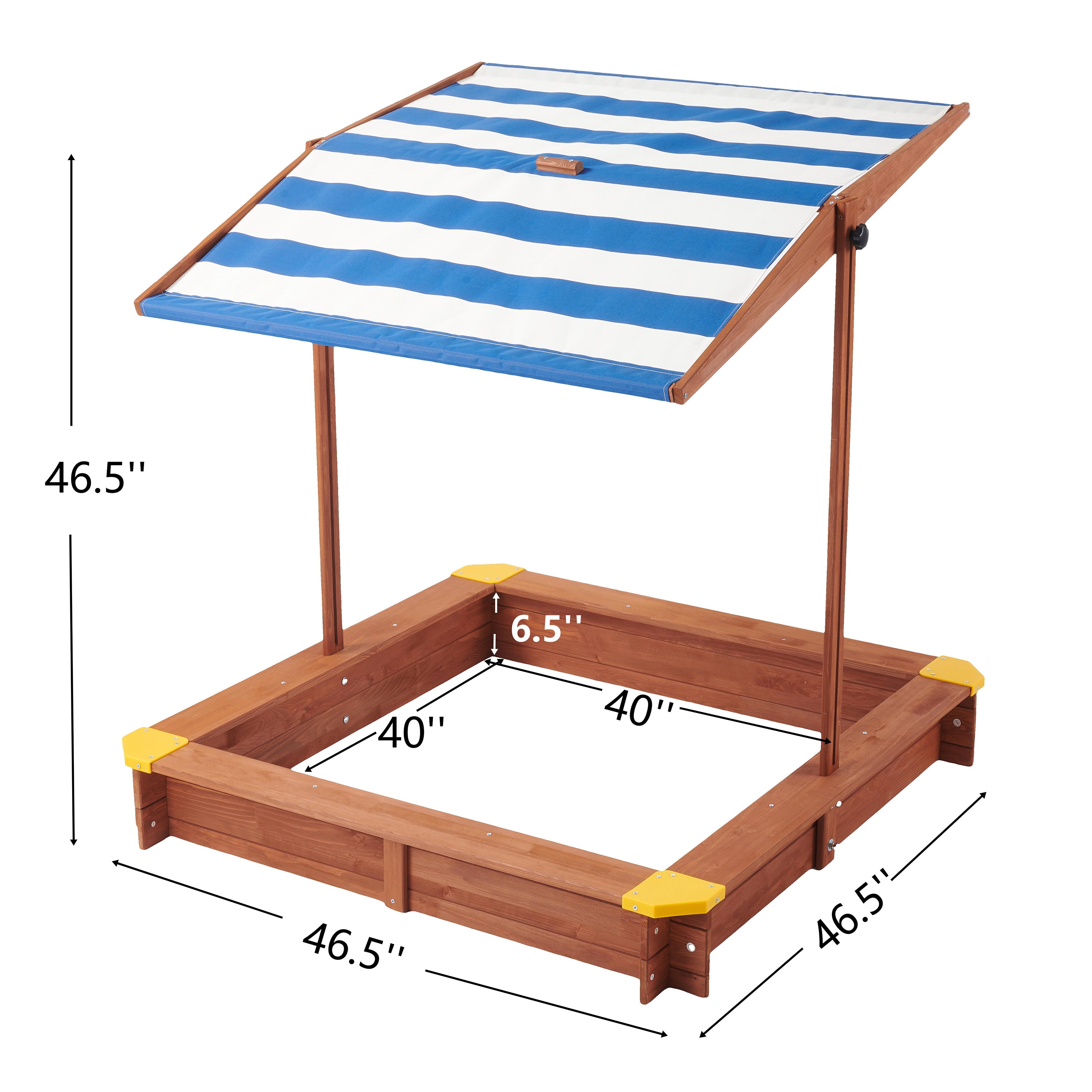 Kids Sandbox with Cover - 46" Wooden