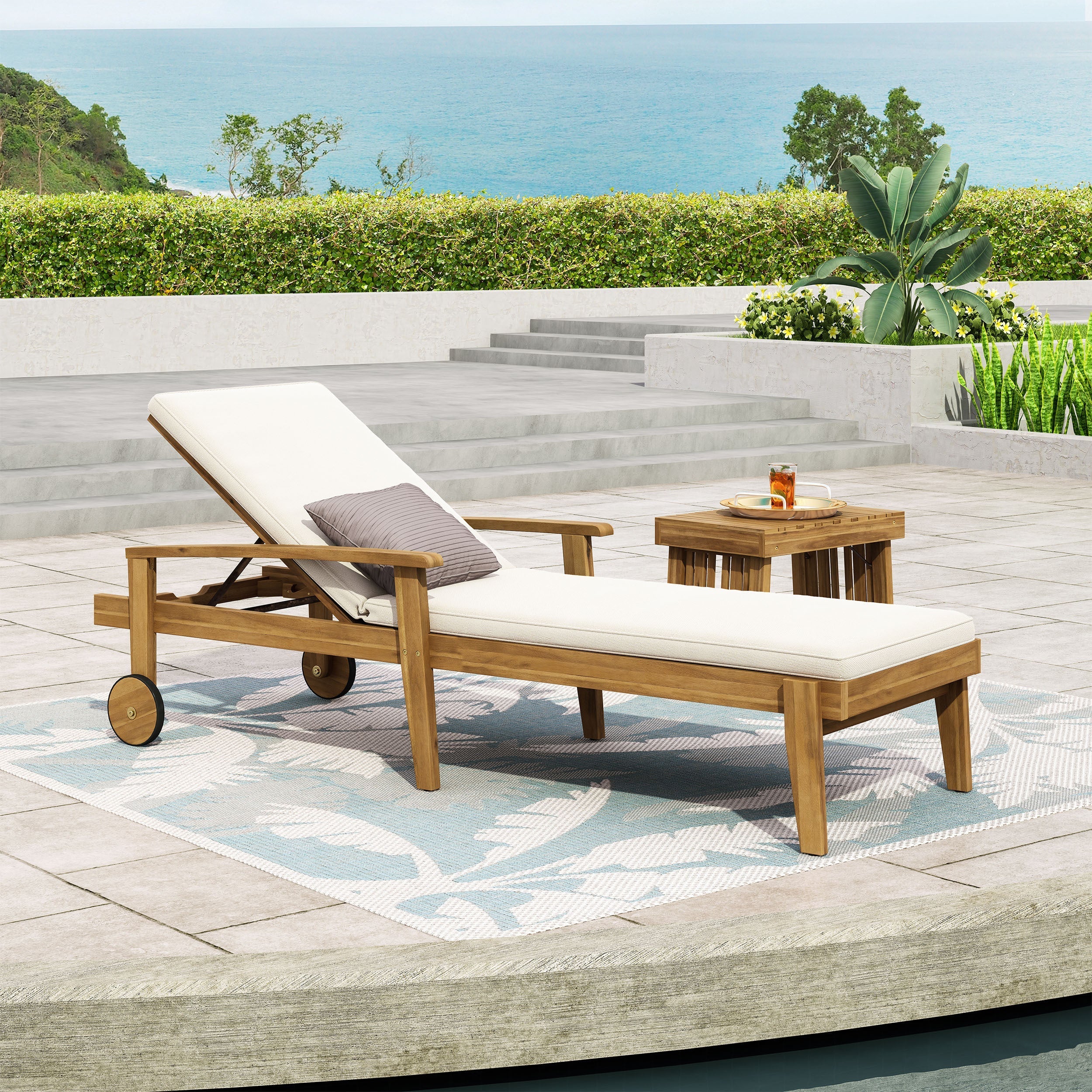Jason Chaise Lounge White