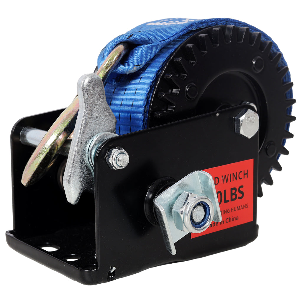 800LBS Hand Winch with 19.6FT Strap