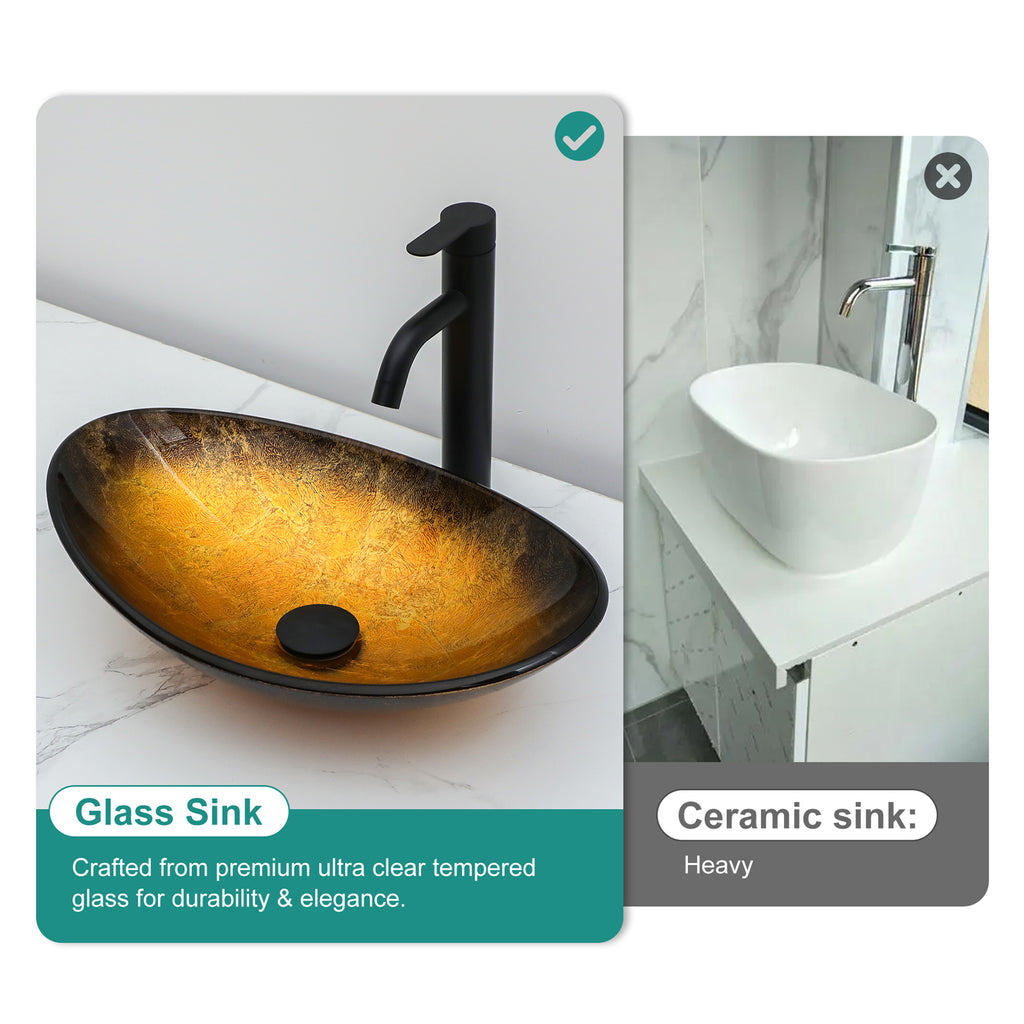 Artistic Tempered Glass Vessel Sink