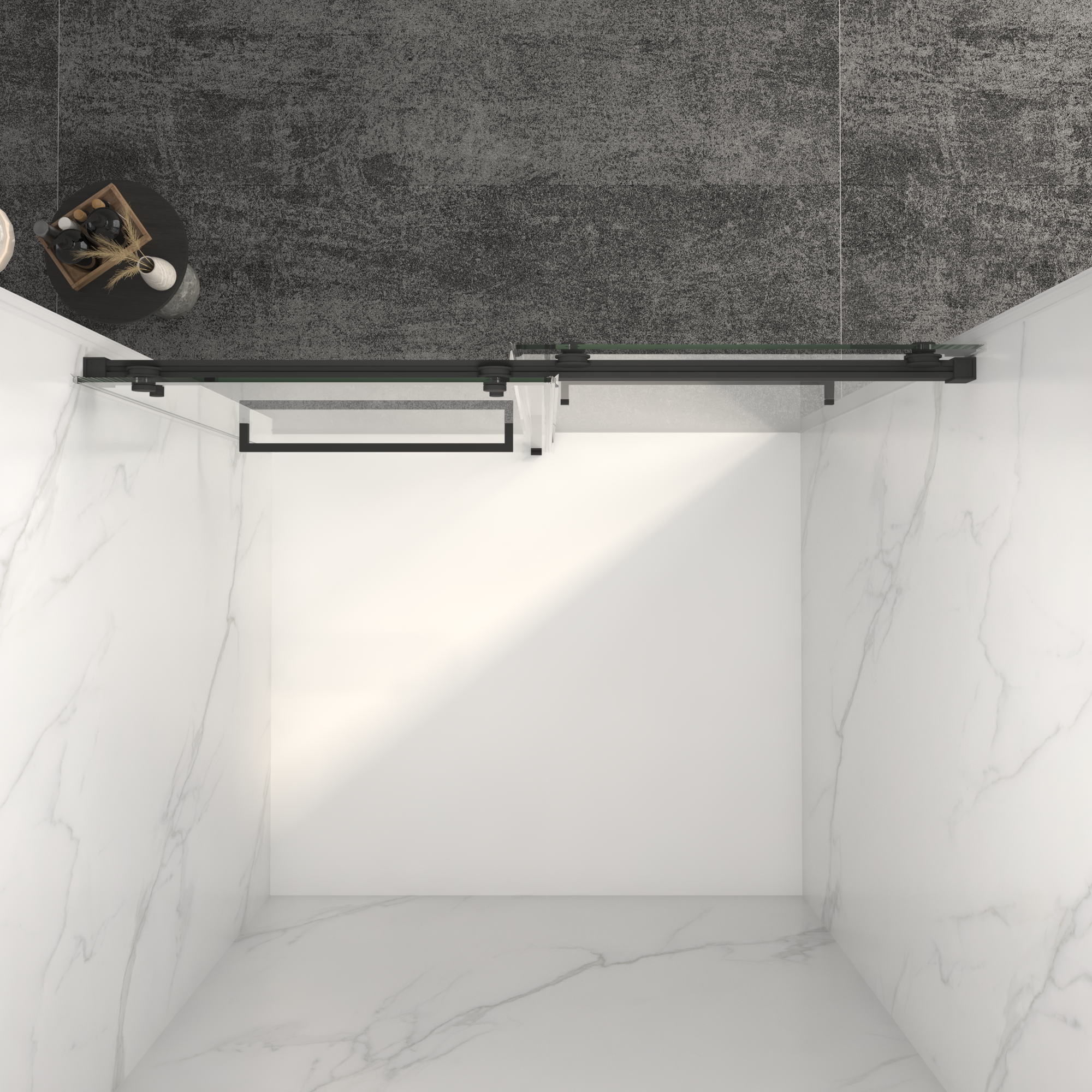 Frameless Double Sliding Shower Door