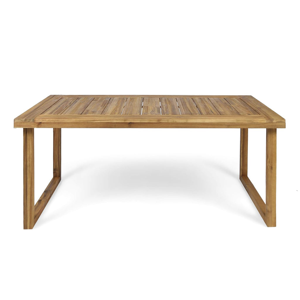 3Pcs Outdoor Acacia Wood Dining Set, Sandblast