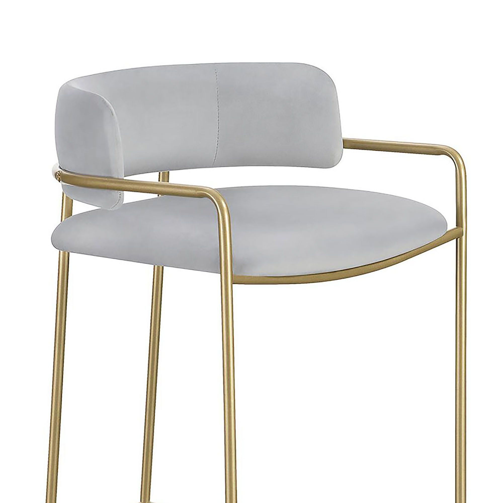 Allemonde - Low Back Stool - Gray