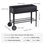 Raised Garden Bed - Galvanized Metal Planter Box