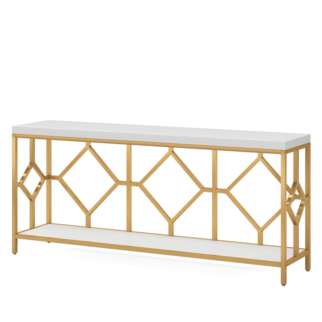 70.9" Extra Long Sofa Table - Industrial Style