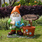 Outdoor Garden Gnome Flower Pot Planter