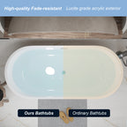 67" Linear Acrylic Freestanding Bathtub